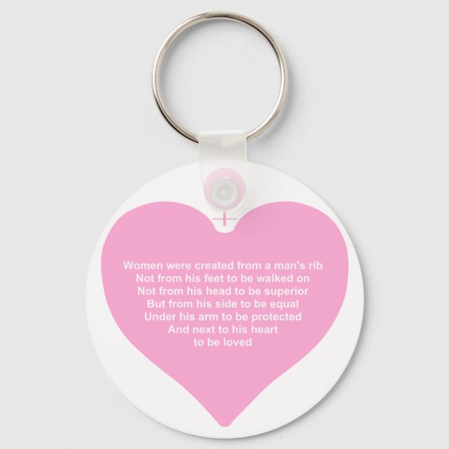 Frauen geschaffen schlüsselanhänger (Vorderseite)