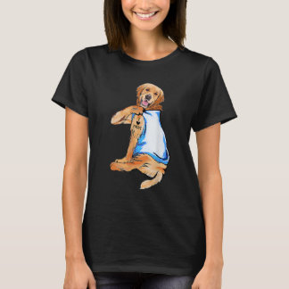 Frauen Geschenke Golden Retriever Hund Tattoo I Li T-Shirt