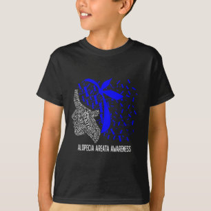 Frauen Geschenke tragen wir Blue für Alopecia Area T-Shirt