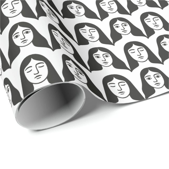Frauen Geschenkpapier (Rolleneckpunkt)