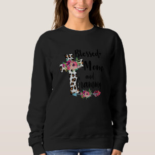 Frauen gesegnet, als Mama und Grammy-Blume bezeich Sweatshirt