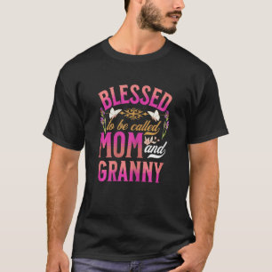 Frauen gesegnet, als Mama und Granny Niedlichen Fl T-Shirt