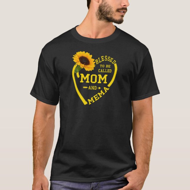 Frauen Gesegnet als Mama und Mütter D T-Shirt (Vorderseite)