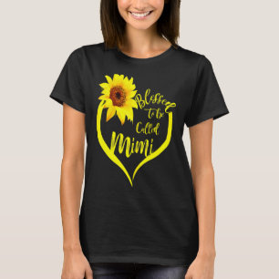 Frauen gesegnet, als Mimi-Sonnenblumengrandm bezei T-Shirt