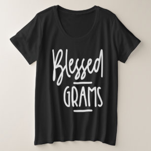 Frauen gesegnet Grams Oma Geschenk Große Größe T-Shirt