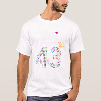 Frauen, gesegnet von Gott für 43 Jahre 43. Geburts T-Shirt