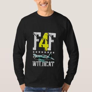 Frauen gestört F4f Wildcat Wwii Fighter Airplan T-Shirt