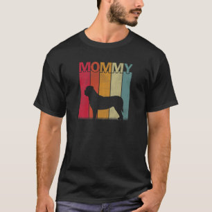 Frauen gestört Mastiff Hund Grafische Retro Mutter T-Shirt