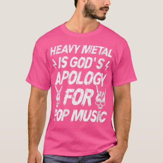Frauen gestörtes Retro Schwermetall ist Gottes Apo T-Shirt