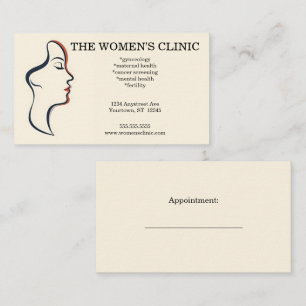 Frauen Gesundheits Spa Schönheit Visitenkarte