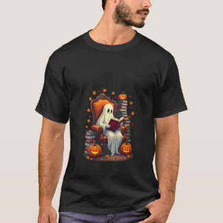 Frauen Ghost Buchleser Buch Lover Teache T-Shirt