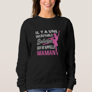 Frauen gibt es eine erstaunliche Ballerina, die mi Sweatshirt
