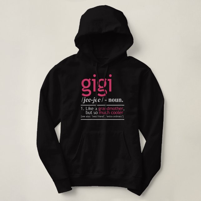 Frauen Gigi mögen eine Großmutter, aber so viel Co Hoodie (Design vorne)