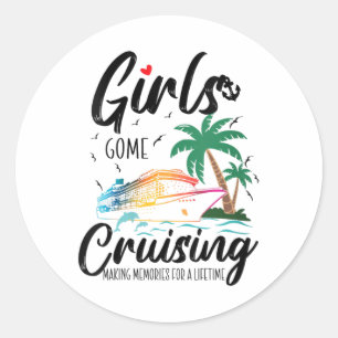 Frauen Girls Gone Cruaking Erinnerungen für eine L Runder Aufkleber