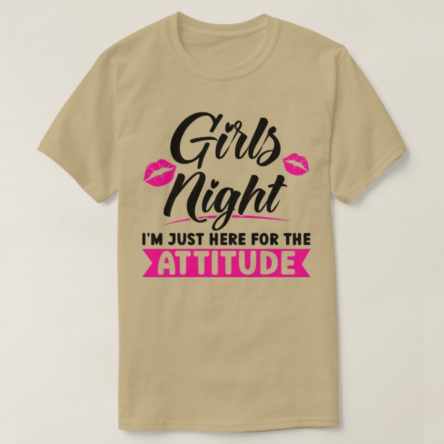 Frauen Girls Nacht bin ich hier für die Einstellun T-Shirt (Design vorne)