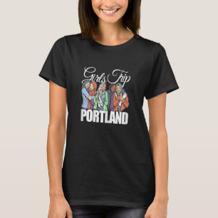 Frauen Girls Tour Portland Melanin Bestie & Best T-Shirt