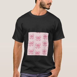 Frauen Girly Bow Watercolor Coquette Ästhetisch T-Shirt