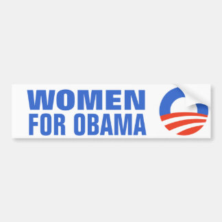 Frauen-gleiche Entlohnung für Obama 2012 Autoaufkleber