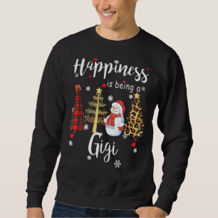 Frauen Glück ist ein Gigi Weihnachtsbaum Sn Sweatshirt