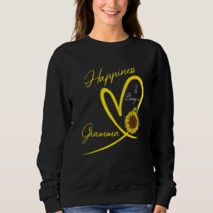 Frauen Glück ist ein Gramma Sonnenblume 1 Sweatshirt