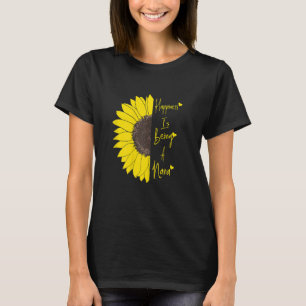 Frauen Glück ist eine Nana-Sonnenblume T-Shirt