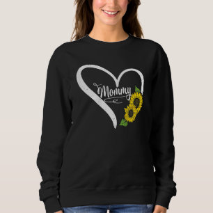 Frauen glücklich Muttertag Mommy Mama Herz Daisy S Sweatshirt