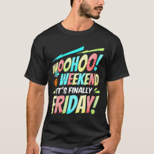 Frauen Glücklicher Freitag Fr Yay Lehrer Schule Me T-Shirt