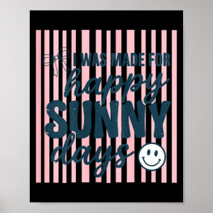 Frauen glückliches Sommerzitat positive Ästhetik s Poster