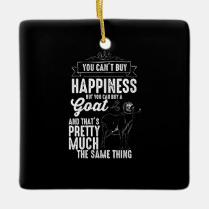 Frauen Goat Lover Goat Geschenk Keramikornament