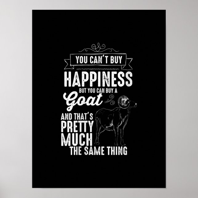 Frauen Goat Lover Goat Geschenk Poster (Vorne)