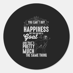 Frauen Goat Lover Goat Geschenk Runder Aufkleber