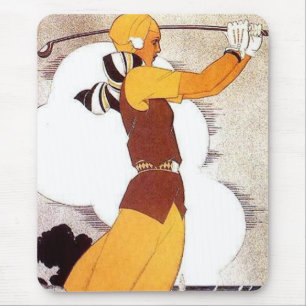 Frauen-Golfspieler Mousepad
