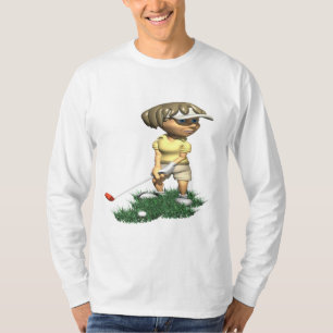 Frauen-Golfspieler T-Shirt