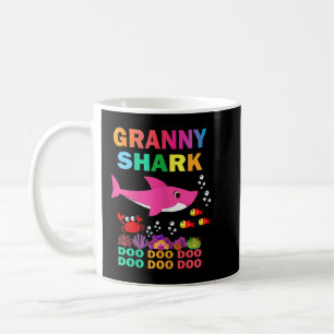 Frauen Granny Shark Shirt passt Familienmutter Kaffeetasse