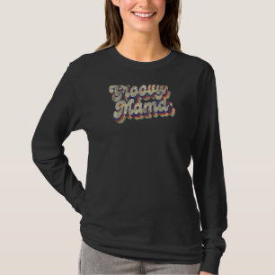 Frauen Groovy Mama Retro Vintag Style Graphic Wom T-Shirt