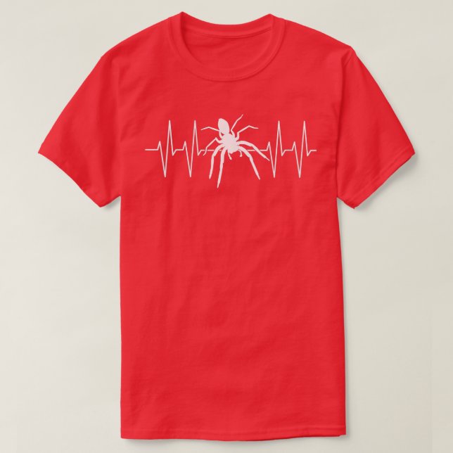 Frauen Große Spinne mit Herz-Leine-Herz-für-Spid T-Shirt (Design vorne)