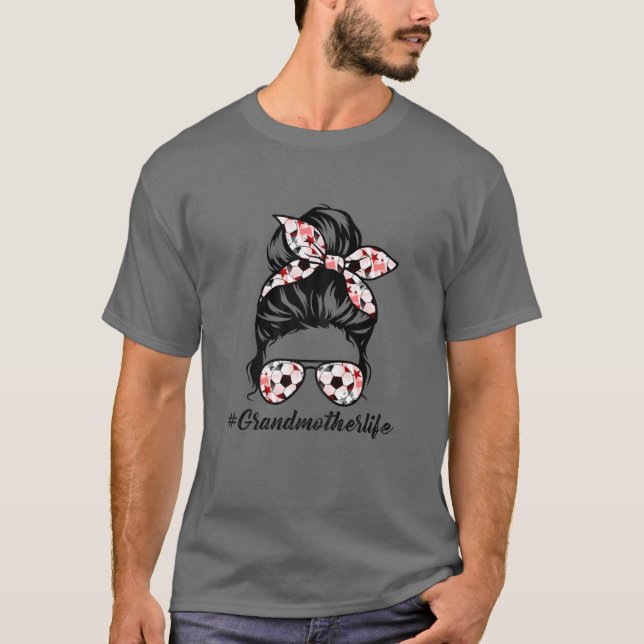 Frauen Großmutter Leben Fußball Großmutter Mütter T-Shirt (Vorderseite)