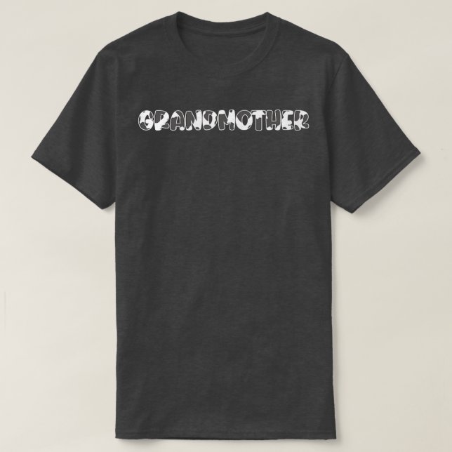 Frauen Großmutter Tierprägung Kuh Muster Mutter T-Shirt (Design vorne)