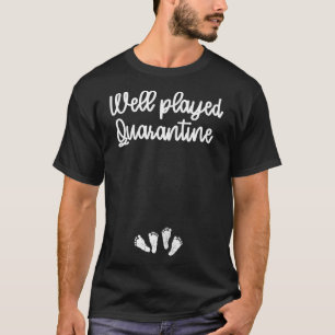 Frauen Gut gespielt Quarantäne Zwillings-Muttersch T-Shirt