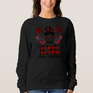 Frauen habe ich zwei Titeln Mama und nonni Red Buf Sweatshirt