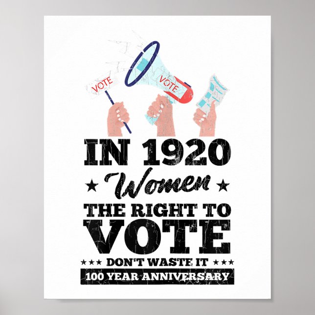 Frauen haben das Recht auf Abstimmung bei den lust Poster (Vorne)