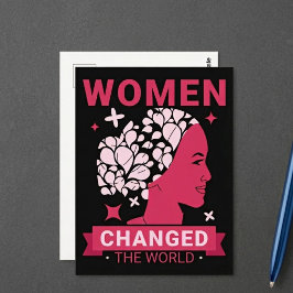 Frauen haben die Welt verändert Postkarte