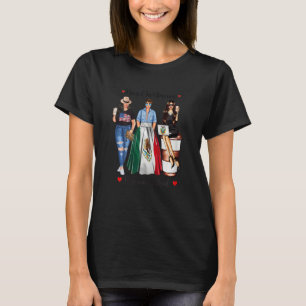 Frauen Halb Mexikanisch Frauen USA In Mexiko Gebor T-Shirt