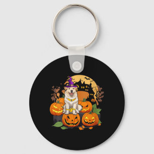Frauen Halloween Hund V-Ausschnitt T-Shirt3 Schlüsselanhänger