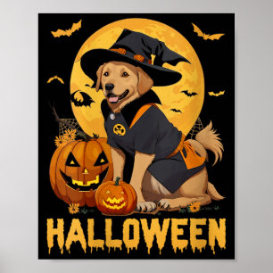 Frauen Halloween Hund V-Ausschnitt T-Shirt4 Poster