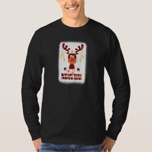 Frauen Halloween Weihnachten Boo Boo Crew Rentier T-Shirt