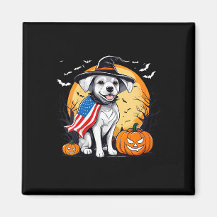 Frauen Halloween Welpe Magnet