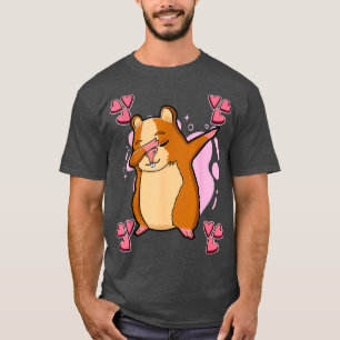 Frauen Hamster Art Zeichnend Herz Girls Hammy T-Shirt