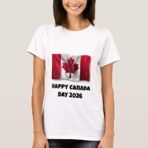 Frauen Happy Canada Day T-Shirt
