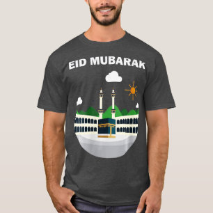 Frauen Happy Eid Mubarak 2023 AlFitr AlAdha Hajj T-Shirt